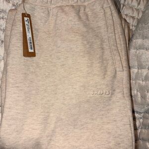 Skims Oatmeal Straight Leg Pant